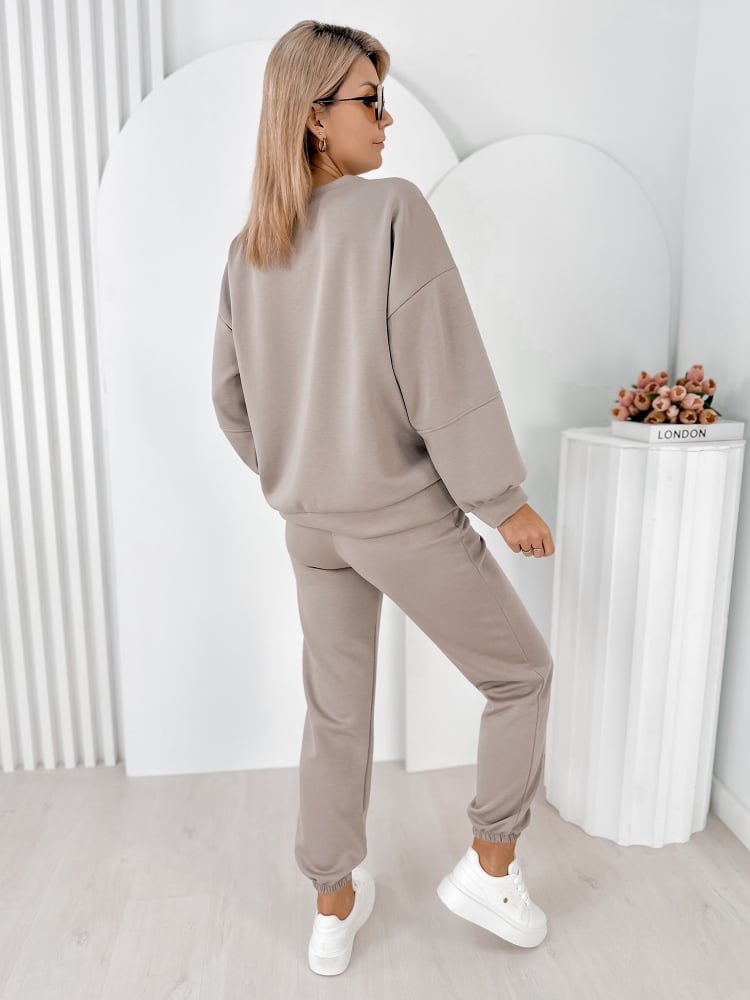 KOMPLET DRESOWY INDIGO CIEMNOBEŻOWY