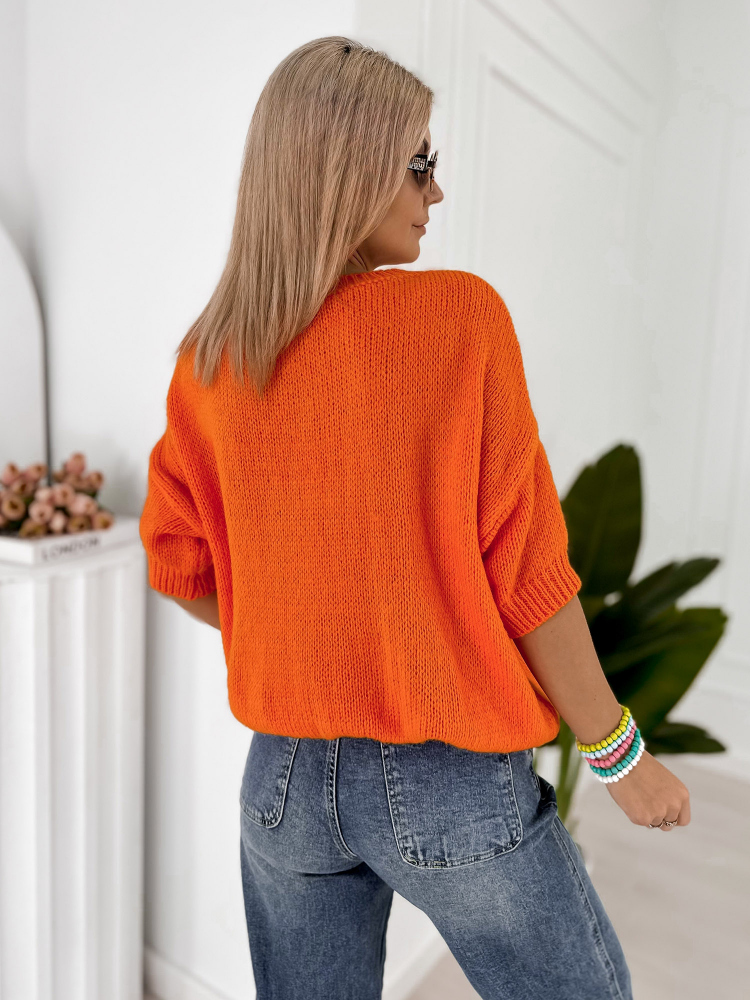 SWETER THELMA POMARAŃCZOWY