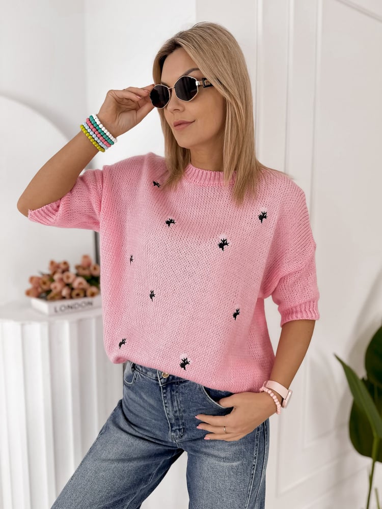 SWETER THELMA JASNORÓŻOWY