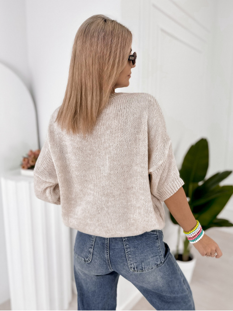 SWETER THELMA BEŻOWY