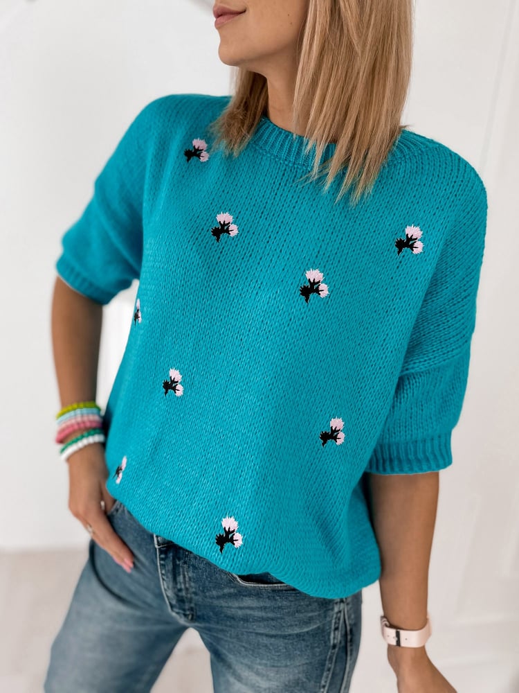 SWETER THELMA NIEBIESKI