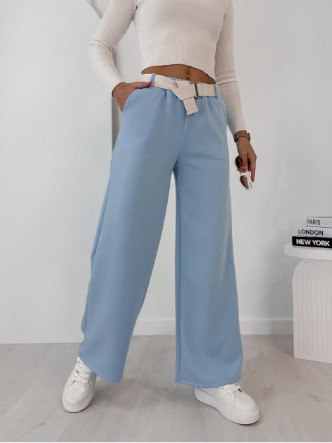 SPODNIE ROWAN BŁĘKITNE