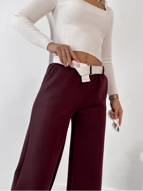 SPODNIE ROWAN BORDOWE