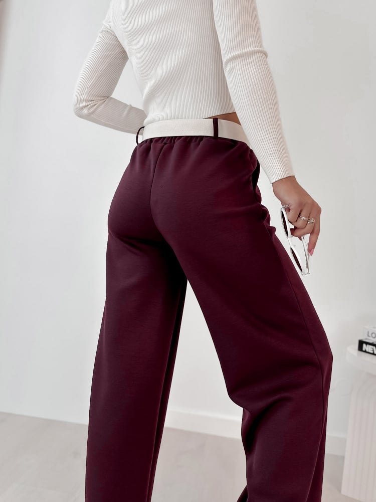 SPODNIE ROWAN BORDOWE