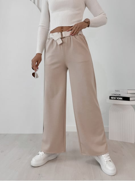 SPODNIE ROWAN BEŻOWE