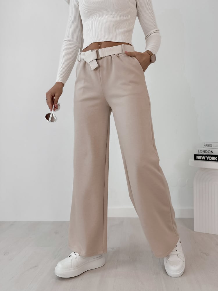 SPODNIE ROWAN BEŻOWE