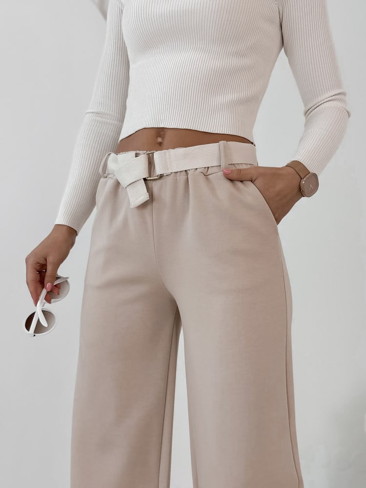 SPODNIE ROWAN BEŻOWE