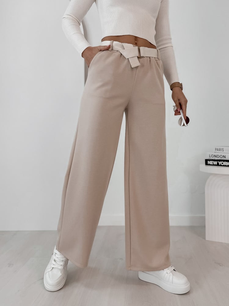 SPODNIE ROWAN BEŻOWE