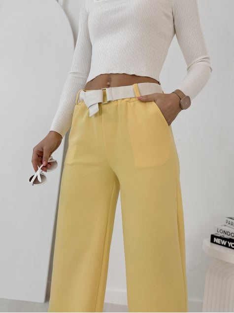 SPODNIE ROWAN ŻÓŁTE