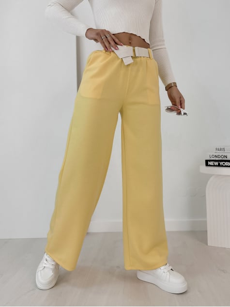 SPODNIE ROWAN ŻÓŁTE