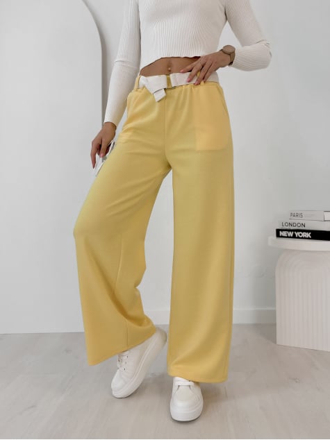 SPODNIE ROWAN ŻÓŁTE