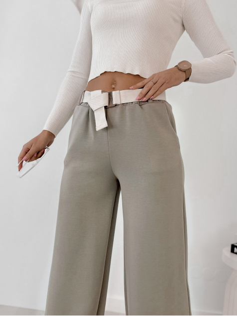 SPODNIE ROWAN CIEMNOBEŻOWE