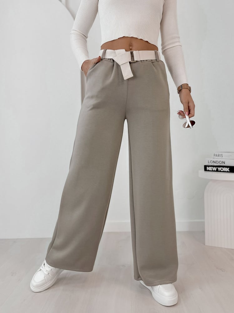 SPODNIE ROWAN CIEMNOBEŻOWE