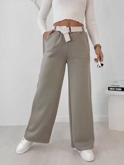 SPODNIE ROWAN CIEMNOBEŻOWE