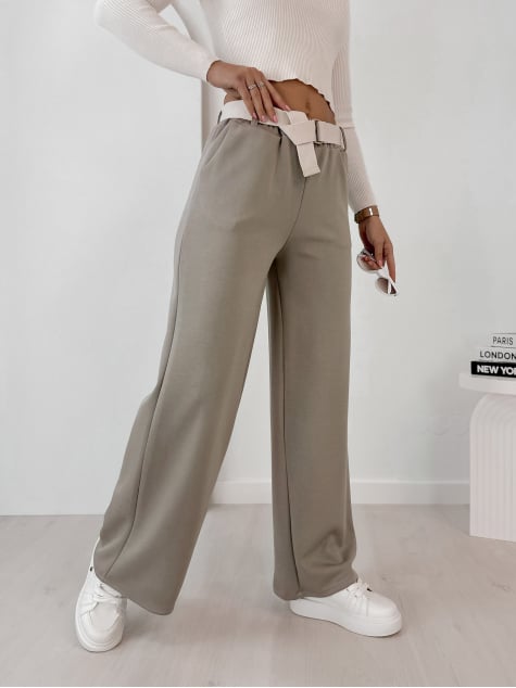 SPODNIE ROWAN CIEMNOBEŻOWE