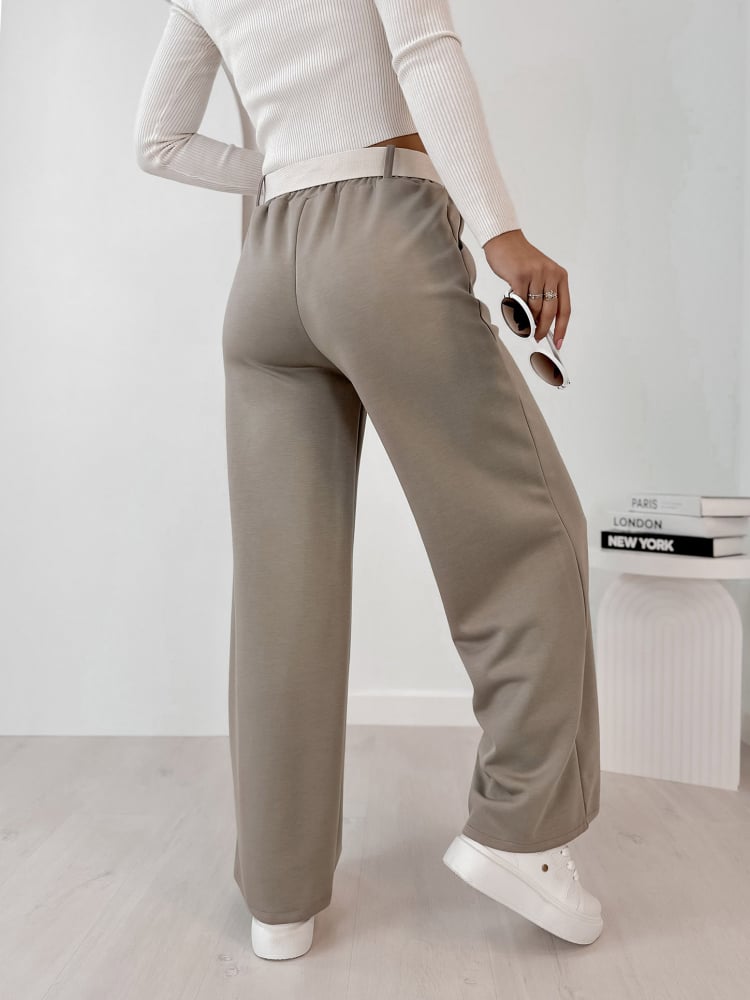 SPODNIE ROWAN CIEMNOBEŻOWE