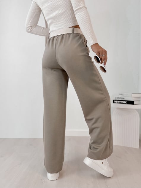 SPODNIE ROWAN CIEMNOBEŻOWE