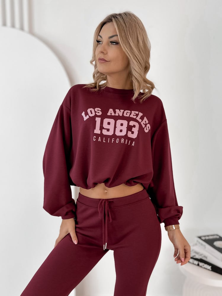 KOMPLET DRESOWY LAUREL BORDOWY