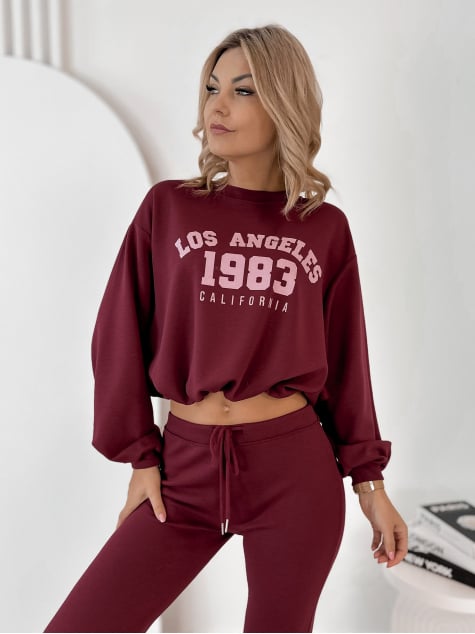 KOMPLET DRESOWY LAUREL BORDOWY