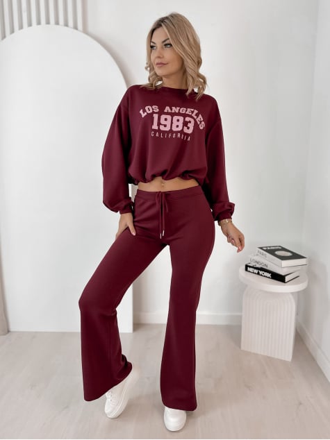 KOMPLET DRESOWY LAUREL BORDOWY