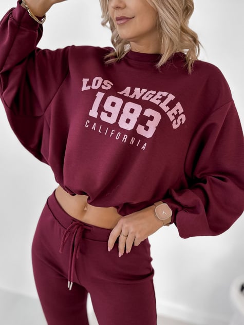 KOMPLET DRESOWY LAUREL BORDOWY