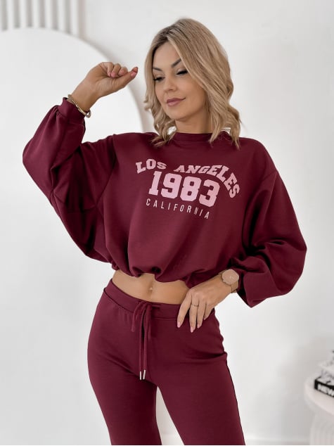 KOMPLET DRESOWY LAUREL BORDOWY