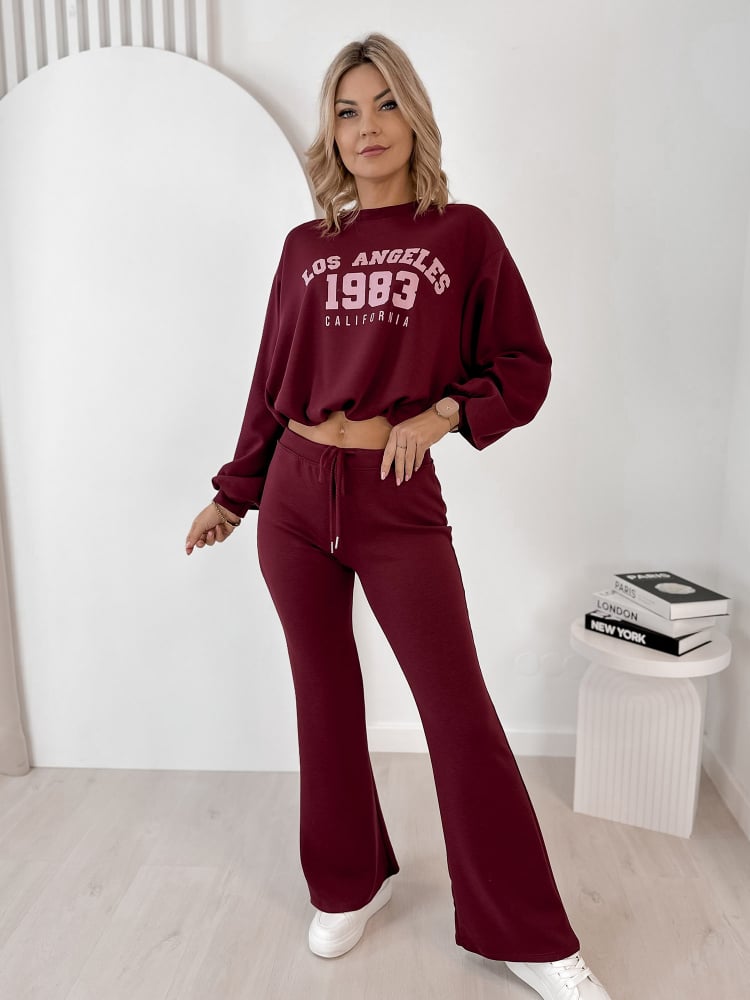 KOMPLET DRESOWY LAUREL BORDOWY