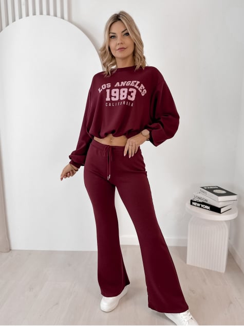 KOMPLET DRESOWY LAUREL BORDOWY