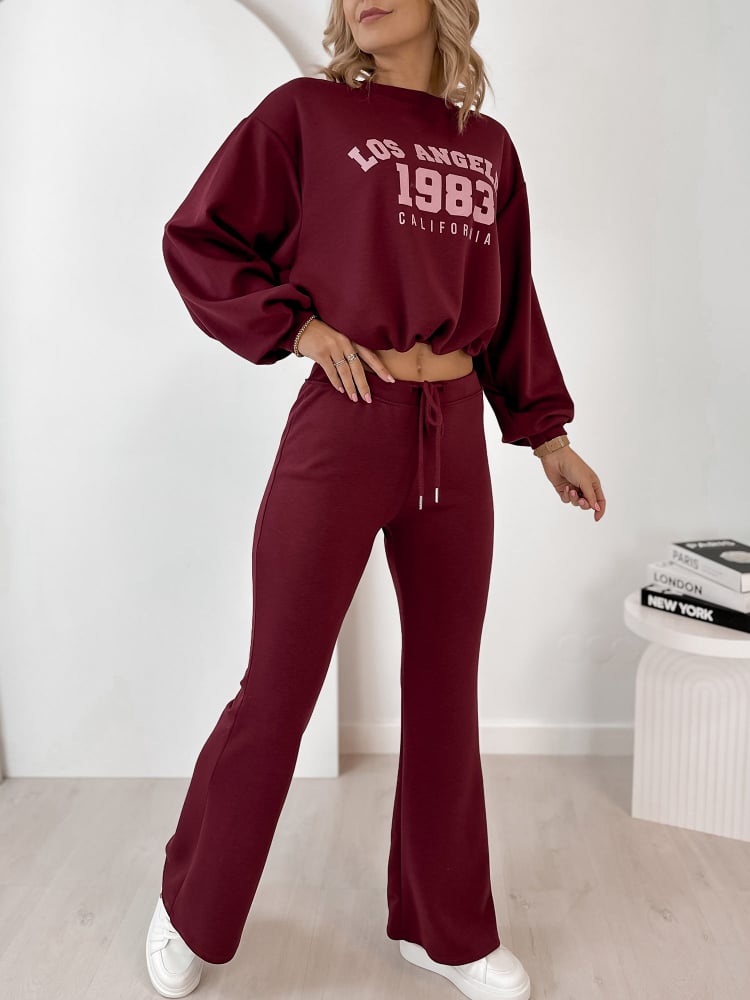 KOMPLET DRESOWY LAUREL BORDOWY