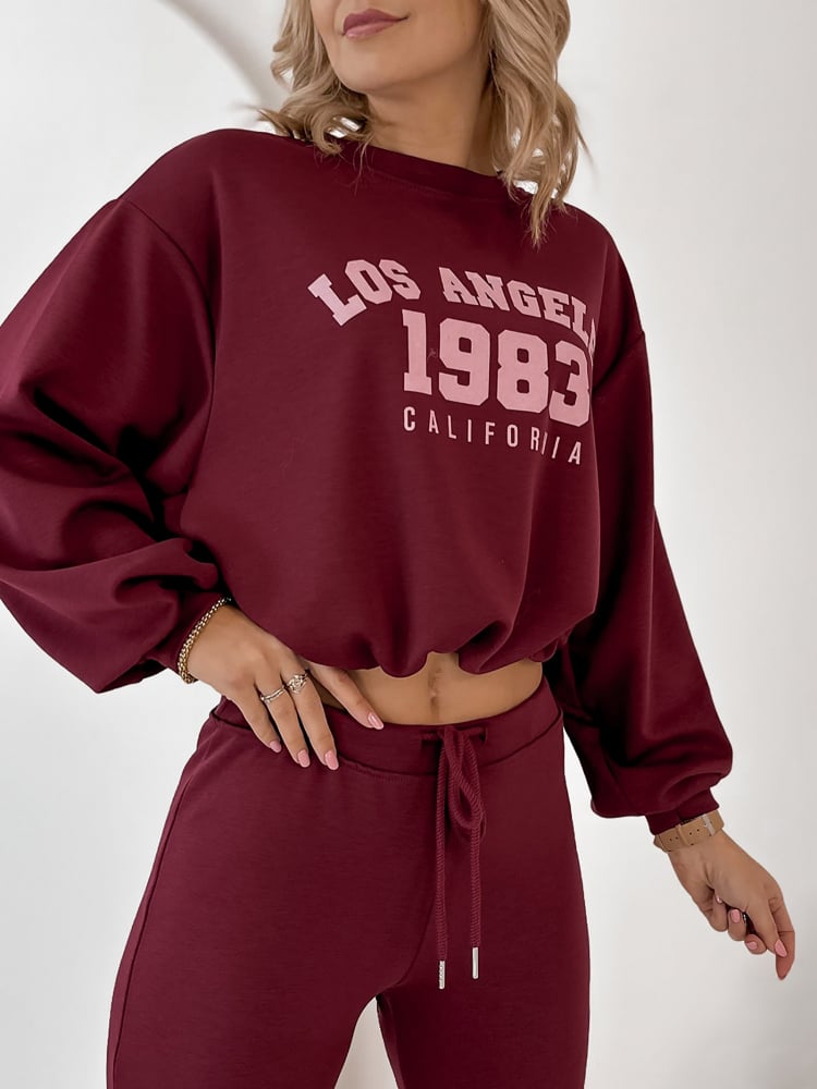 KOMPLET DRESOWY LAUREL BORDOWY