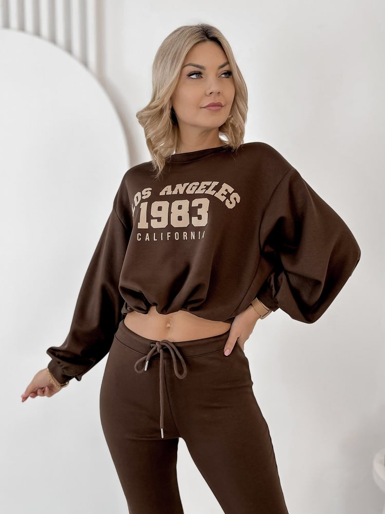 KOMPLET DRESOWY LAUREL BRĄZOWY