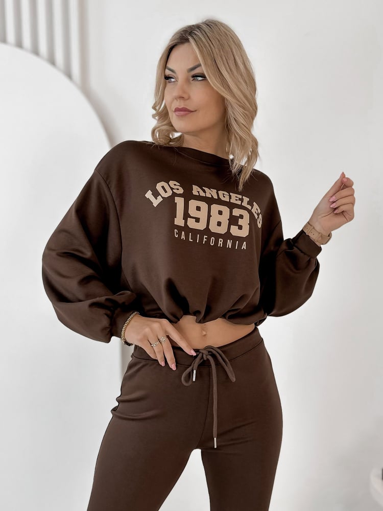 KOMPLET DRESOWY LAUREL BRĄZOWY