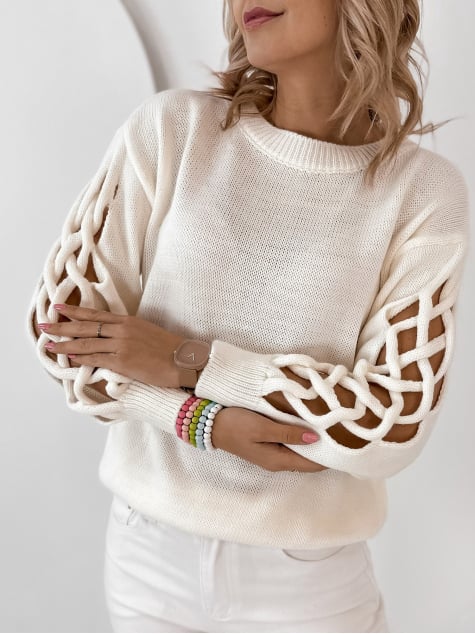 SWETER ARDEN ECRU