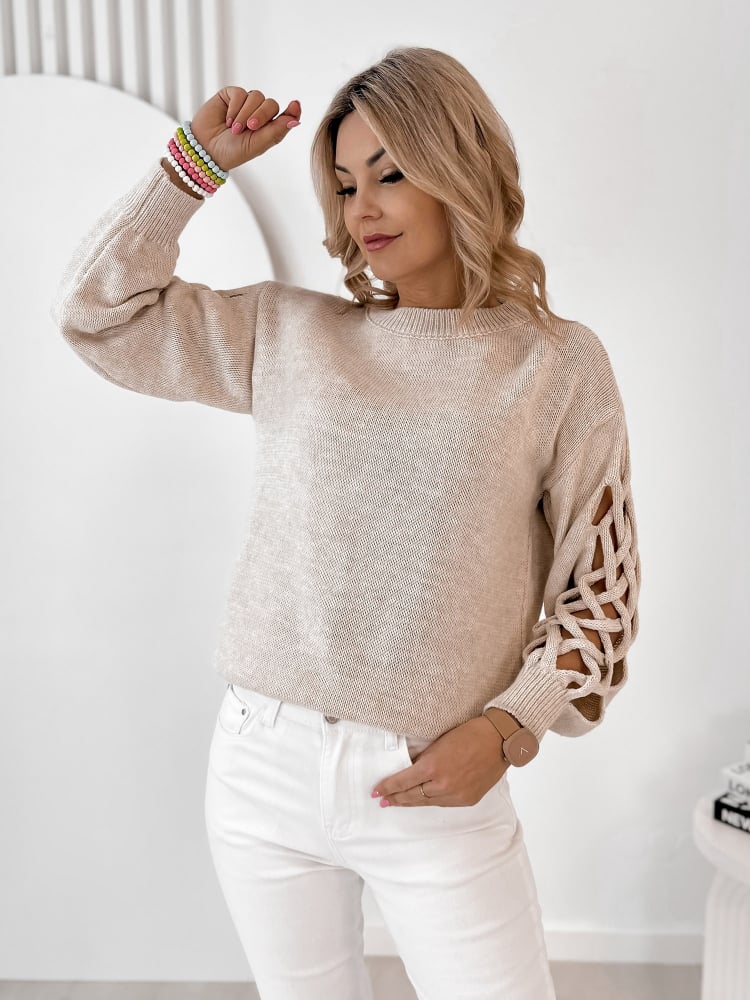 SWETER ARDEN BEŻOWY