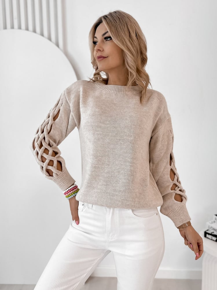 SWETER ARDEN BEŻOWY