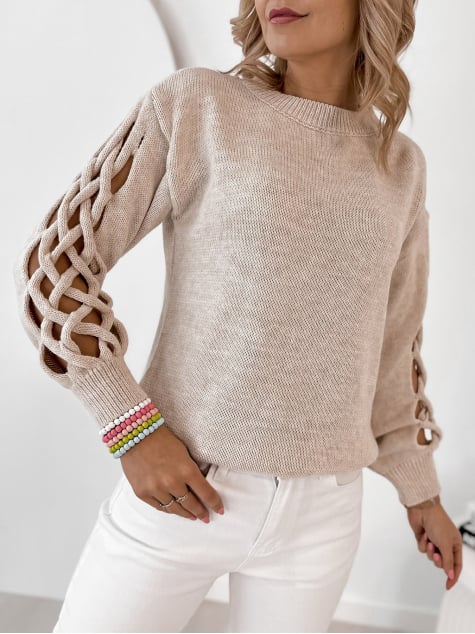 SWETER ARDEN BEŻOWY