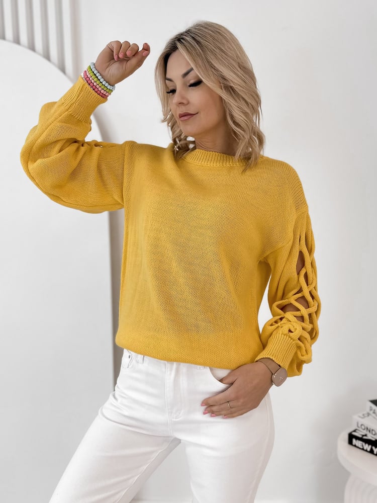 SWETER ARDEN ŻÓŁTY