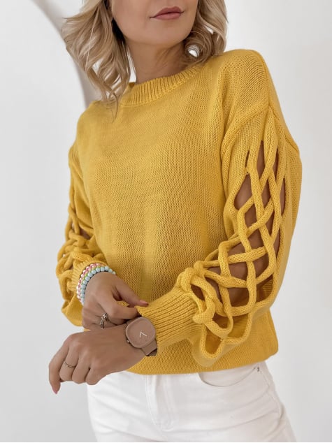 SWETER ARDEN ŻÓŁTY