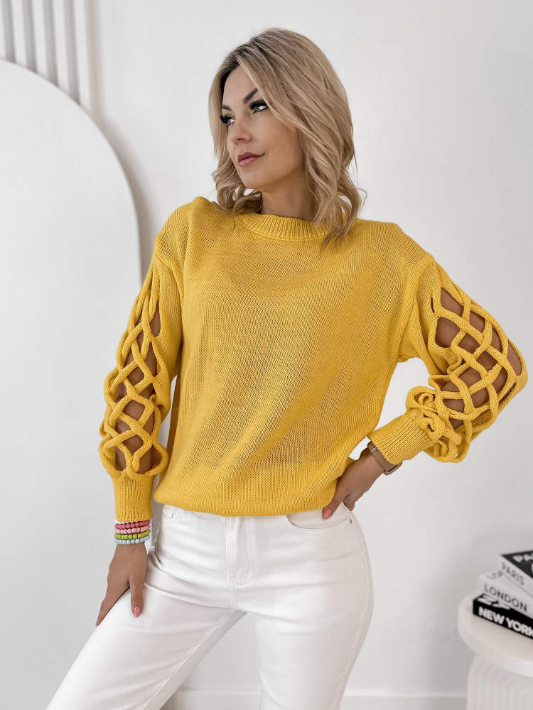SWETER ARDEN ŻÓŁTY