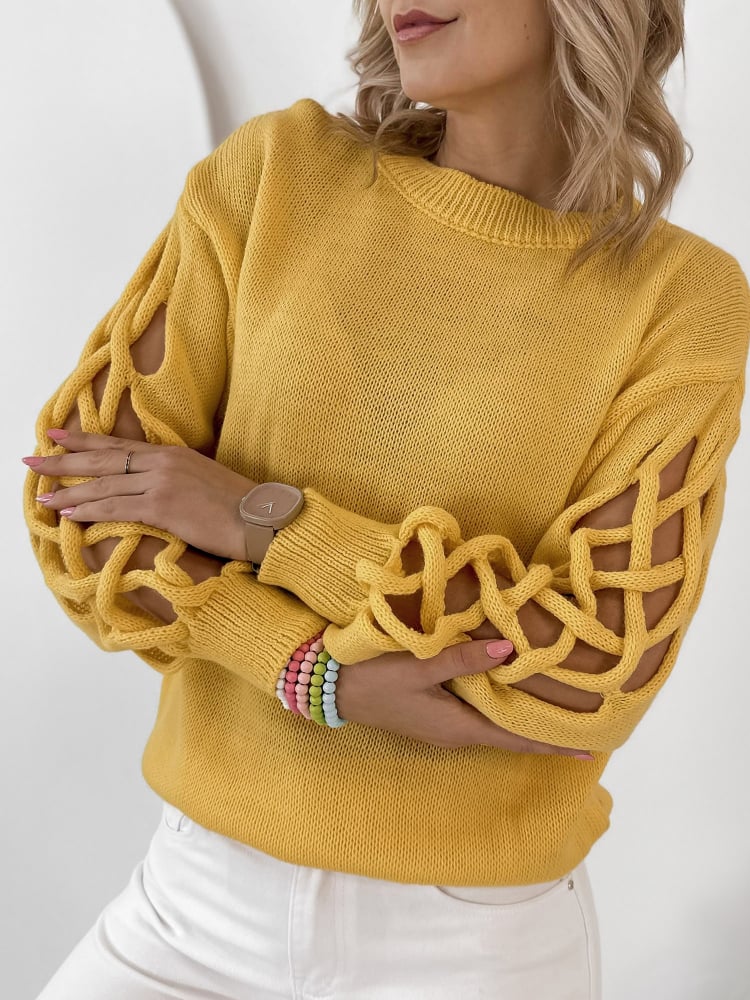 SWETER ARDEN ŻÓŁTY