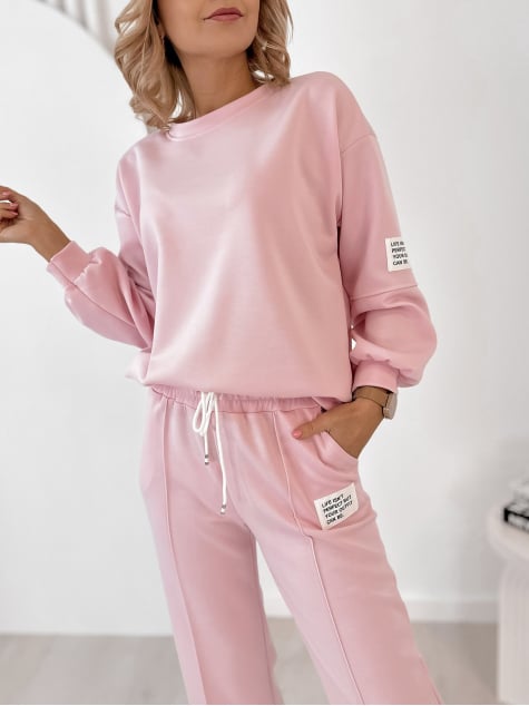 KOMPLET DRESOWY CORTEZ PUDROWY RÓŻ