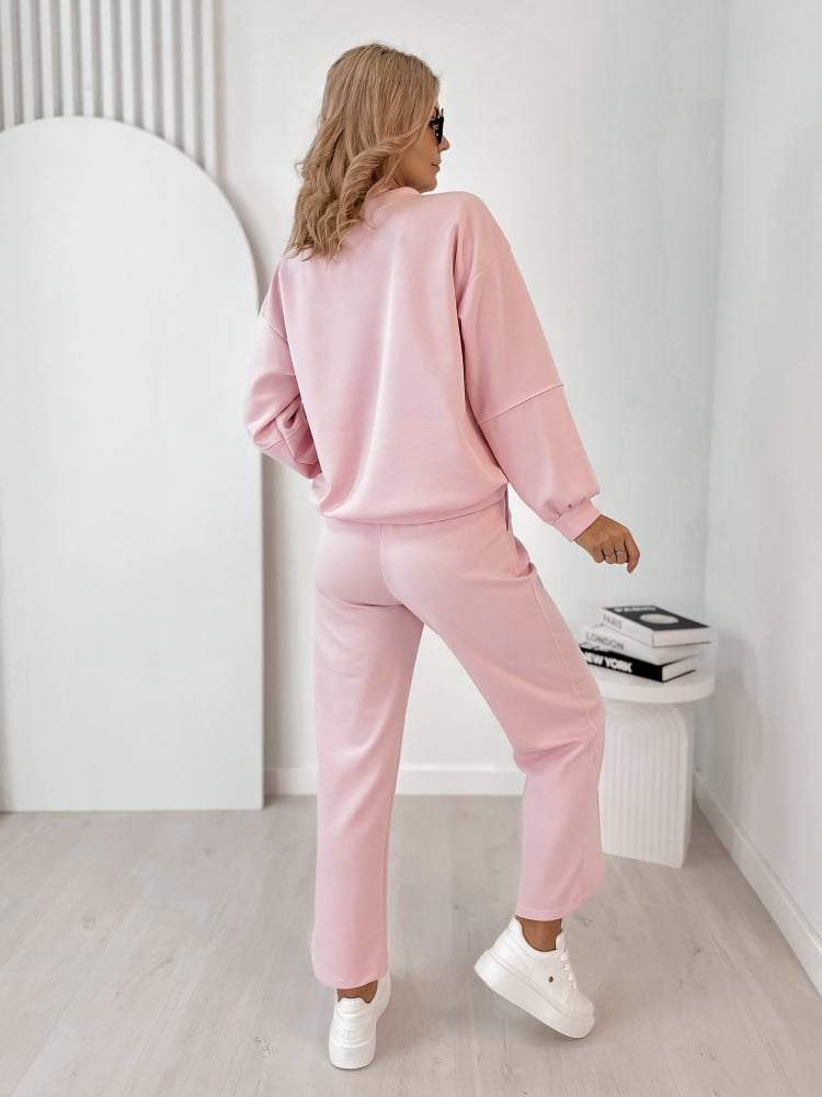 KOMPLET DRESOWY CORTEZ PUDROWY RÓŻ