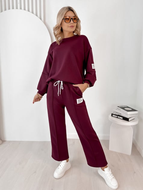 KOMPLET DRESOWY CORTEZ BORDOWY