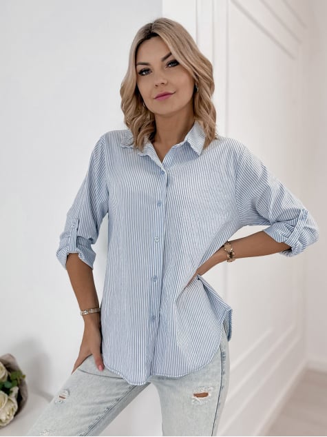 KOSZULA ARCADIA NIEBIESKA