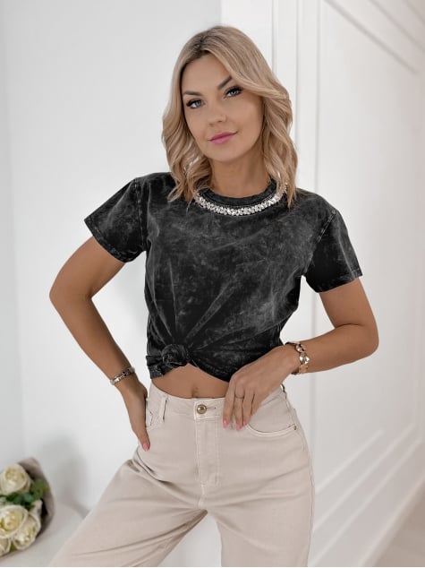 BLUZKA HOLTEN CZARNA