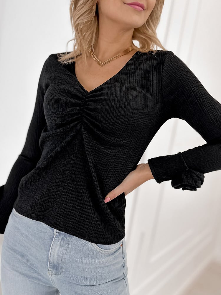 BLUZKA LARCHMONT CZARNA