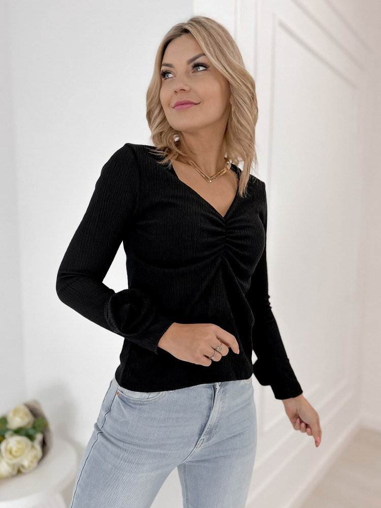 BLUZKA LARCHMONT CZARNA