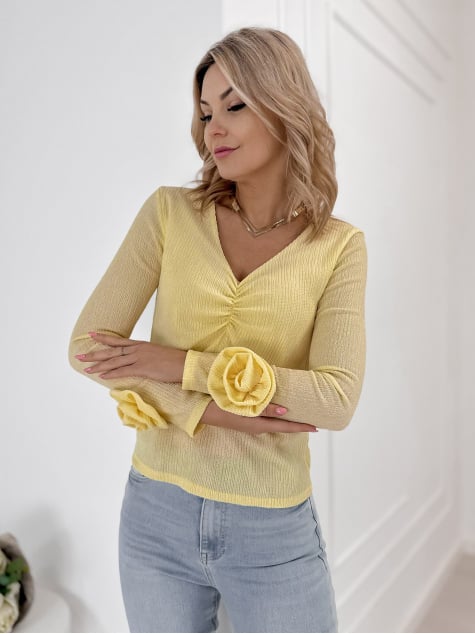 BLUZKA LARCHMONT ŻÓŁTA