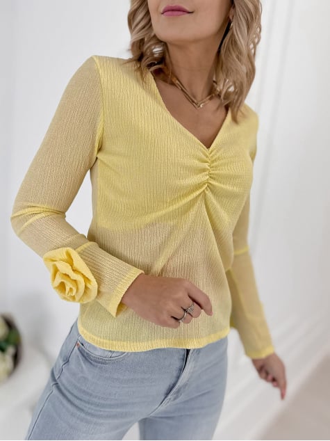 BLUZKA LARCHMONT ŻÓŁTA