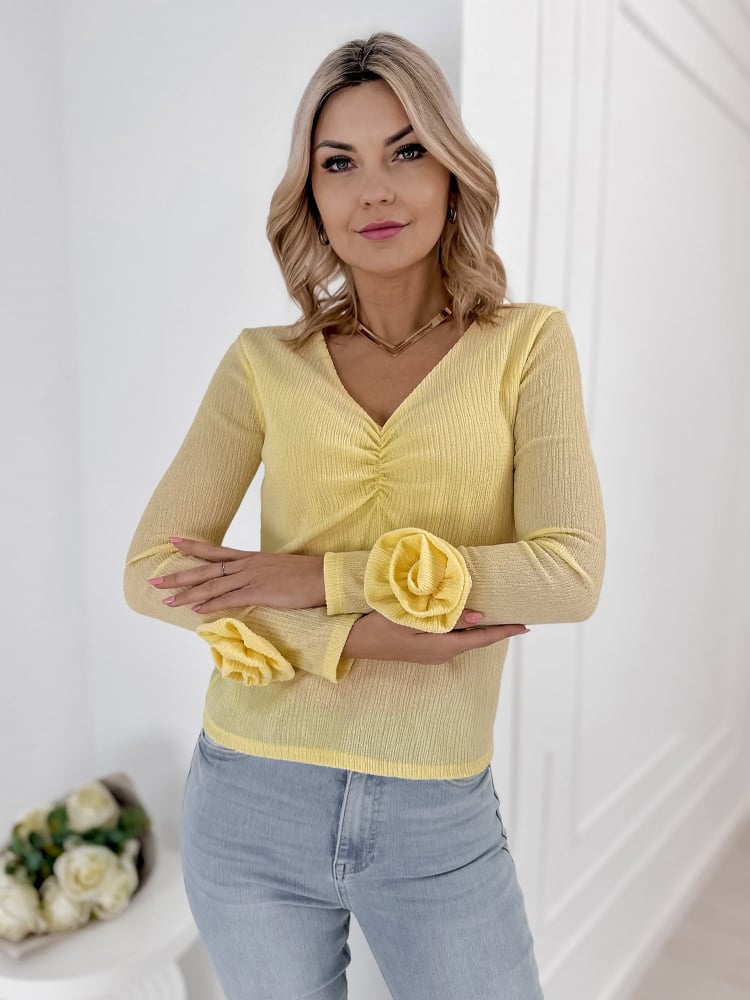 BLUZKA LARCHMONT ŻÓŁTA